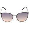 Vince Camuto Women’s Vc1083 Vintage Metal 100% Uv Protective Cat Eye Sunglasses. Luxe Gifts for Her, 57 Mm(Silver)