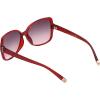 Vince Camuto Women’s Vc1086 Butterfly 100% Uv Protective Rectangular Sunglasses. Luxe Gifts for Her, 59 Mm(Red)