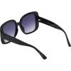 Vince Camuto Women’s Vc1125 Oversized 100% Uv400 Protective Square Sunglasses. Luxe Gifts for Her, 52 Mm(Black)