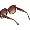 Vince Camuto Women’s Vc1125 Oversized 100% Uv400 Protective Square Sunglasses. Luxe Gifts for Her, 52 Mm(Brown)