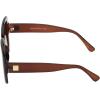 Vince Camuto Women’s Vc1125 Oversized 100% Uv400 Protective Square Sunglasses. Luxe Gifts for Her, 52 Mm(Brown)