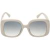Vince Camuto Women’s Vc1125 Oversized 100% Uv400 Protective Square Sunglasses. Luxe Gifts for Her, 52 Mm(Ivory)