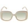 Vince Camuto Women’s Vc1125 Oversized 100% Uv400 Protective Square Sunglasses. Luxe Gifts for Her, 52 Mm(Ivory)