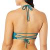 Vince Camuto Women’s Wrap Bikini Top Swimsuit with Strappy Back Detail(Tidal Tones Hydro)