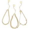 Vince Camuto Gold Tone 3 Piece Multi Style Stone Bracelet Set