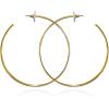Vince Camuto Gold Tone Extra Large Open Hoop Earrings For Women, XL