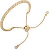 Vince Camuto Gold-Tone Crystal Glass Stone Pave Slider Bracelet, 7.5″ Inch