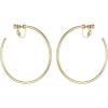 Vince Camuto Gold-Tone Large Open Hoop Clip On Earrings For Women