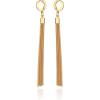 Vince Camuto Gold-Tone Tassel Chain Drop Huggie Hoop Earrings
