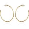Vince Camuto Goldtone Large Open Hoop Earrings For Women