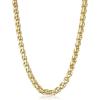 Vince Camuto Link Chain Necklace with Glass Stone Charm Drop Goldtone