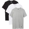 Vince Camuto Men’s Cotton V-Neck Tee T-Shirt Multi-Pack((3-pack) Black/Grey Heather/White)