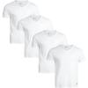 Vince Camuto Men’s Cotton V-Neck Tee T-Shirt Multi-Pack(White/White/White/White)