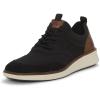 Vince Camuto Men’s Haldane Sneaker(Black/Dark Cuero)