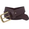 Vince Camuto Mens Jean Belt | Black Belt Width | Genuine Leather Belt | Nickle Belt Buckle(Brown)