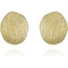Vince Camuto Pebble Coin Stud Earrings Goldtone