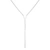 Vince Camuto Silvertone Lariat Y Necklace For Women