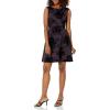 Vince Camuto Women’s Formal Stretch Printed Dress(Plum)