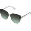 Vince Camuto Women’s Glamorous 100% UV Protective Square Sunglasses(Clear)