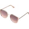 Vince Camuto Women’s Glamorous 100% UV Protective Square Sunglasses(Gold & Rose)