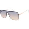 Vince Camuto Women’s Glamorous 100% UV Protective Square Sunglasses(Rose Gold & White)