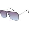 Vince Camuto Women’s Glamorous 100% UV Protective Square Sunglasses(Silver & Blue)