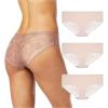Vince Camuto Women’s Hipster Underwear, Soft Seamless Lace, Breathable Ladies Panties, 3/6 Pack, Ropa Interior de Mujer(Morganite/Morganite/Morganite (3pk))