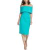 Vince Camuto Women’s Off The Shoulder Sheath Dress(Transparent)