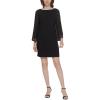 Vince Camuto Women’s Stretch Crepe Shift(Black Gold)