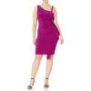 Vince Camuto Women’s Stretch Soft Solid Dress(Magenta)
