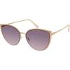Vince Camuto Women’s Vc1083 Vintage Metal 100% Uv Protective Cat Eye Sunglasses. Luxe Gifts for Her, 57 Mm(Gold & Nude)
