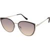 imageVince Camuto Womens Vc1083 Vintage Metal 100 Uv Protective Cat Eye Sunglasses Luxe Gifts for Her 57 MmSilver