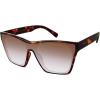 Vince Camuto Women’s Vc1089 Shield 100% Uv Protective Square Sunglasses. Luxe Gifts for Her, 140 Mm(Tortoise)