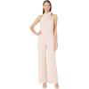 Vince Camuto womens Bow Neck Halter Jumpsuit(Blush)