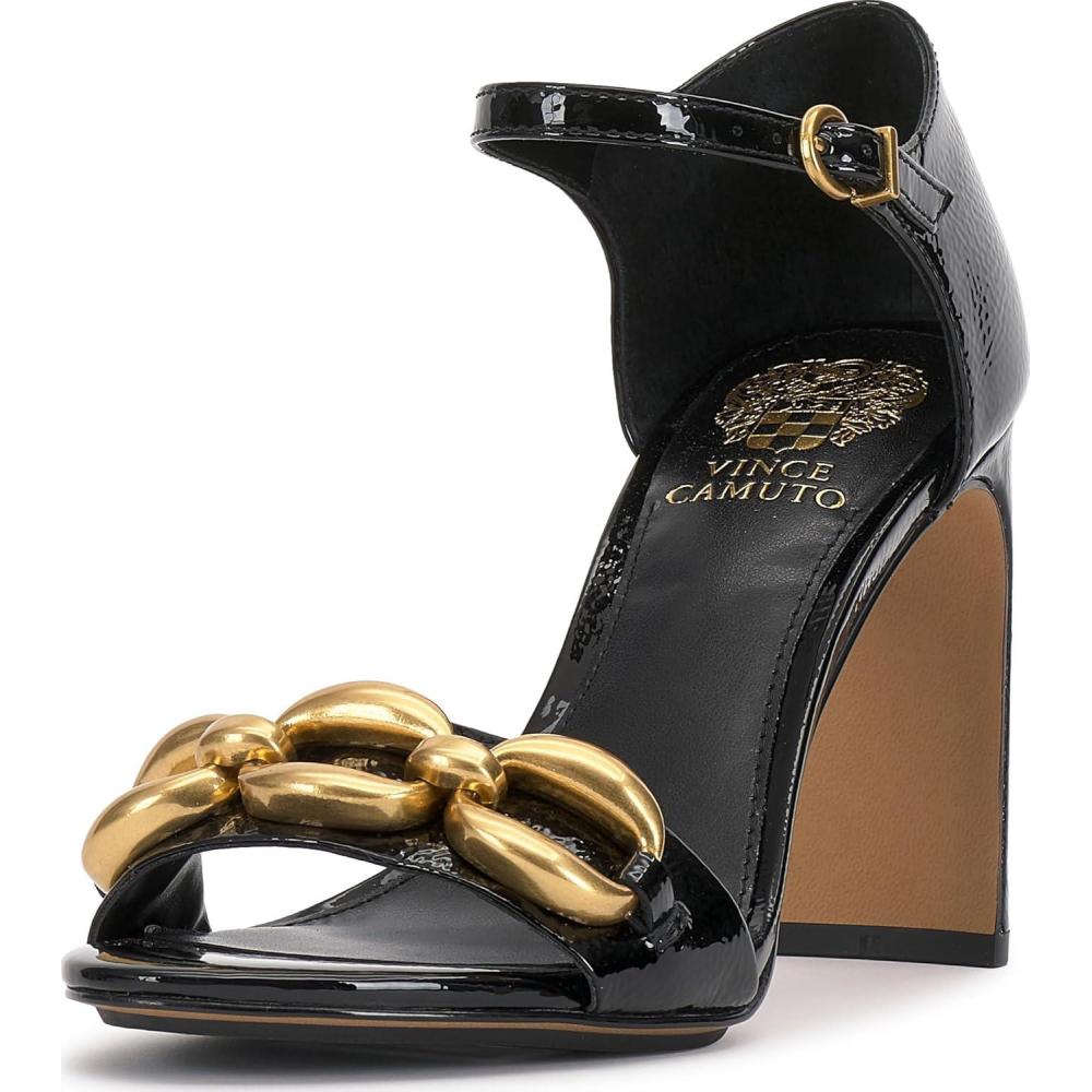 imageVince Camuto Womens Aurelia Heeled SandalBlack Patent