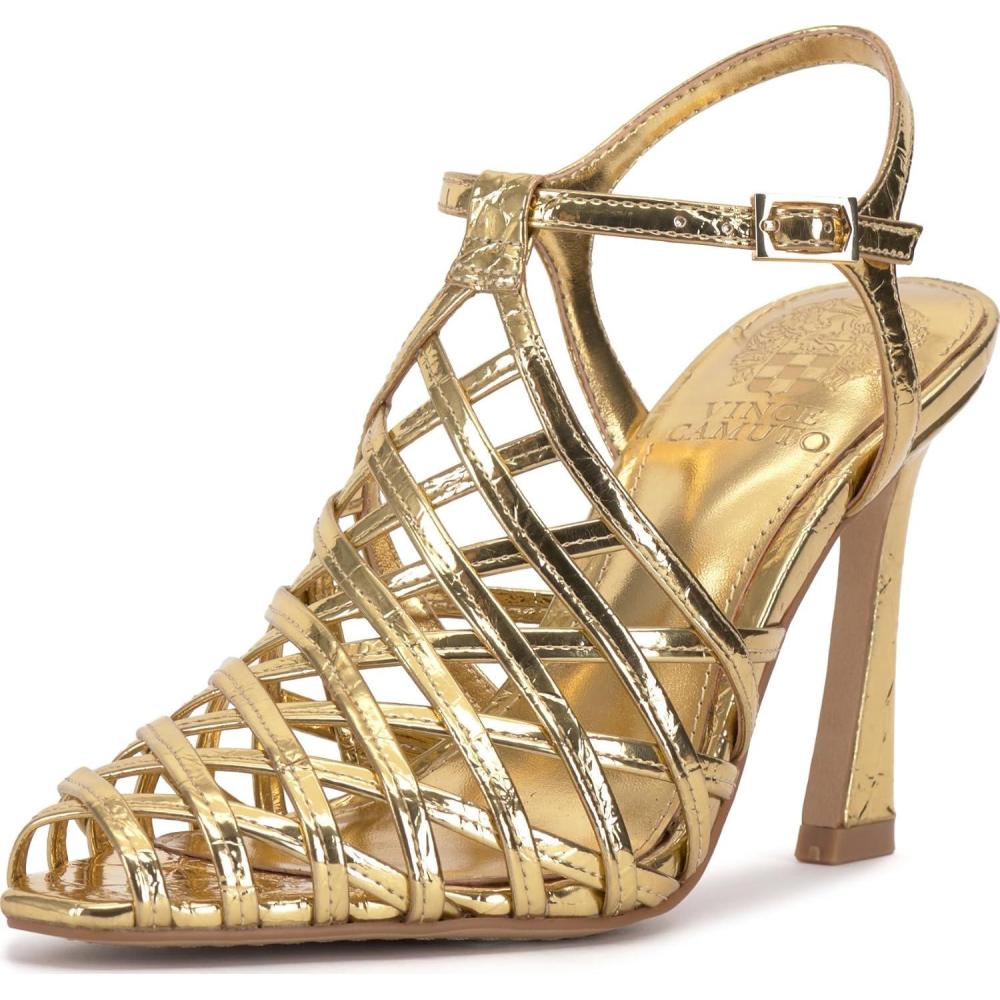 imageVince Camuto Womens Scarla Heeled SandalTrue Gold