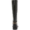 Vince Camuto Women’s Adria Wide Calf Knee High Boot(Black Leather)
