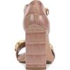 Vince Camuto Women’s Aurelia Heeled Sandal(Chai Latte Croco Print)