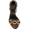 Vince Camuto Women’s Aurelia Heeled Sandal(Leopard Print Suede)