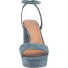 Vince Camuto Women’s Pendry Heeled Sandal(Blue Haze)