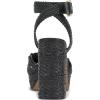 Vince Camuto Women’s Pessa Platform Sandal(Black Woven)