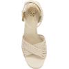 Vince Camuto Women’s Pessa Platform Sandal(Panna Creme Woven)