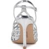 Vince Camuto Women’s Scarla Heeled Sandal(Silver)