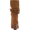 Vince Camuto Womens Skylar Slouchy Leather Mid-Calf Boots(Golden Walnut)