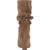 Vince Camuto Womens Skylar Slouchy Leather Mid-Calf Boots(Oyster)