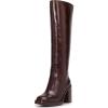 Vince Camuto Women’s Biancaa Knee High Boot(Dark Mahogany Wide Calf)