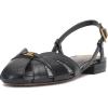 Vince Camuto Women’s Cacey Flat Sandal(Black)