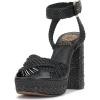 Vince Camuto Women’s Pessa Platform Sandal(Black Woven)