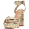 Vince Camuto Women’s Pessa Platform Sandal(Egyptian Gold Metallic)