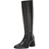 Vince Camuto Women’s Sangeti Stacked Heel Knee High Boot Fashion(Black Leather)
